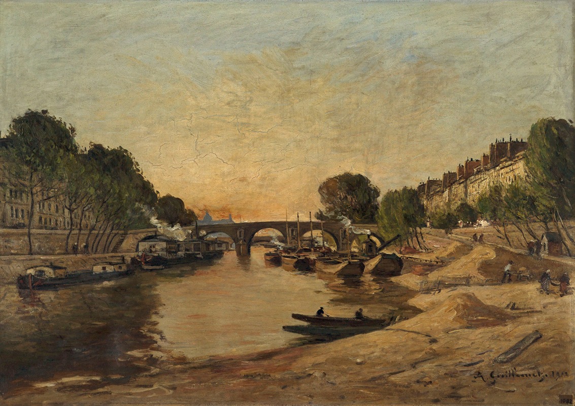 Antoine Guillemet - La Seine et le Pont Marie
