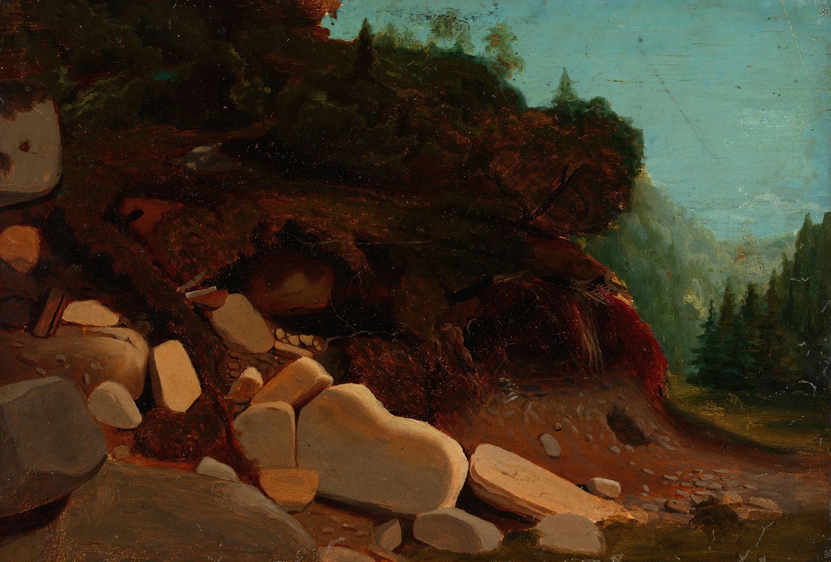 August Cappelen - Nature Study with Rocks