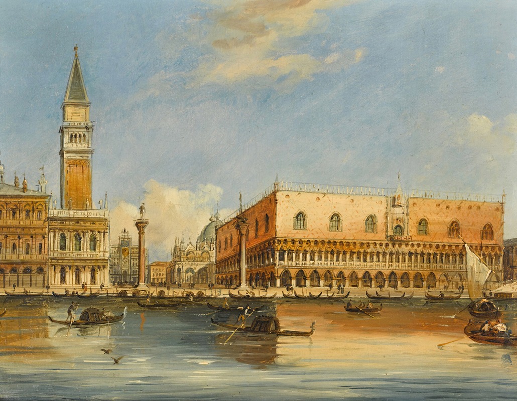 Venetian View I by Carlo Grubacs - Artvee