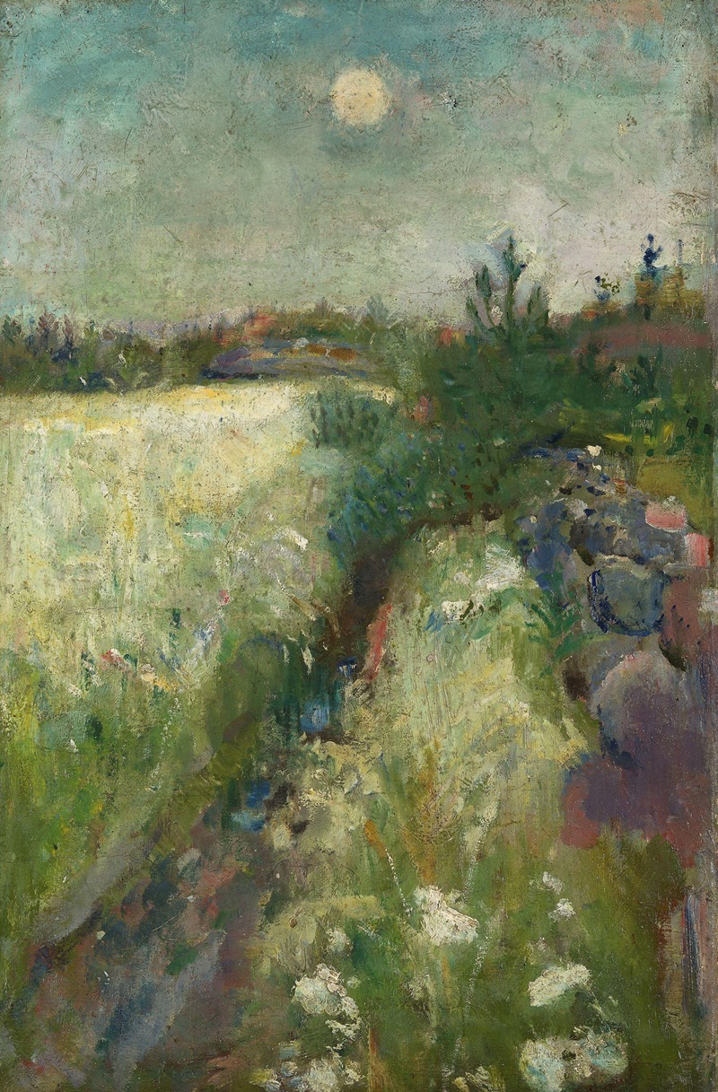 Edvard Munch - Flowery Meadow at Veierland