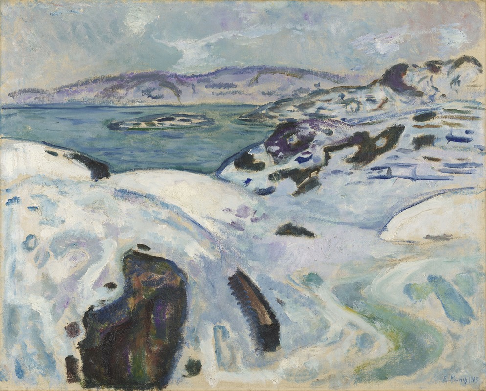 Edvard Munch - Winter on the Fiord