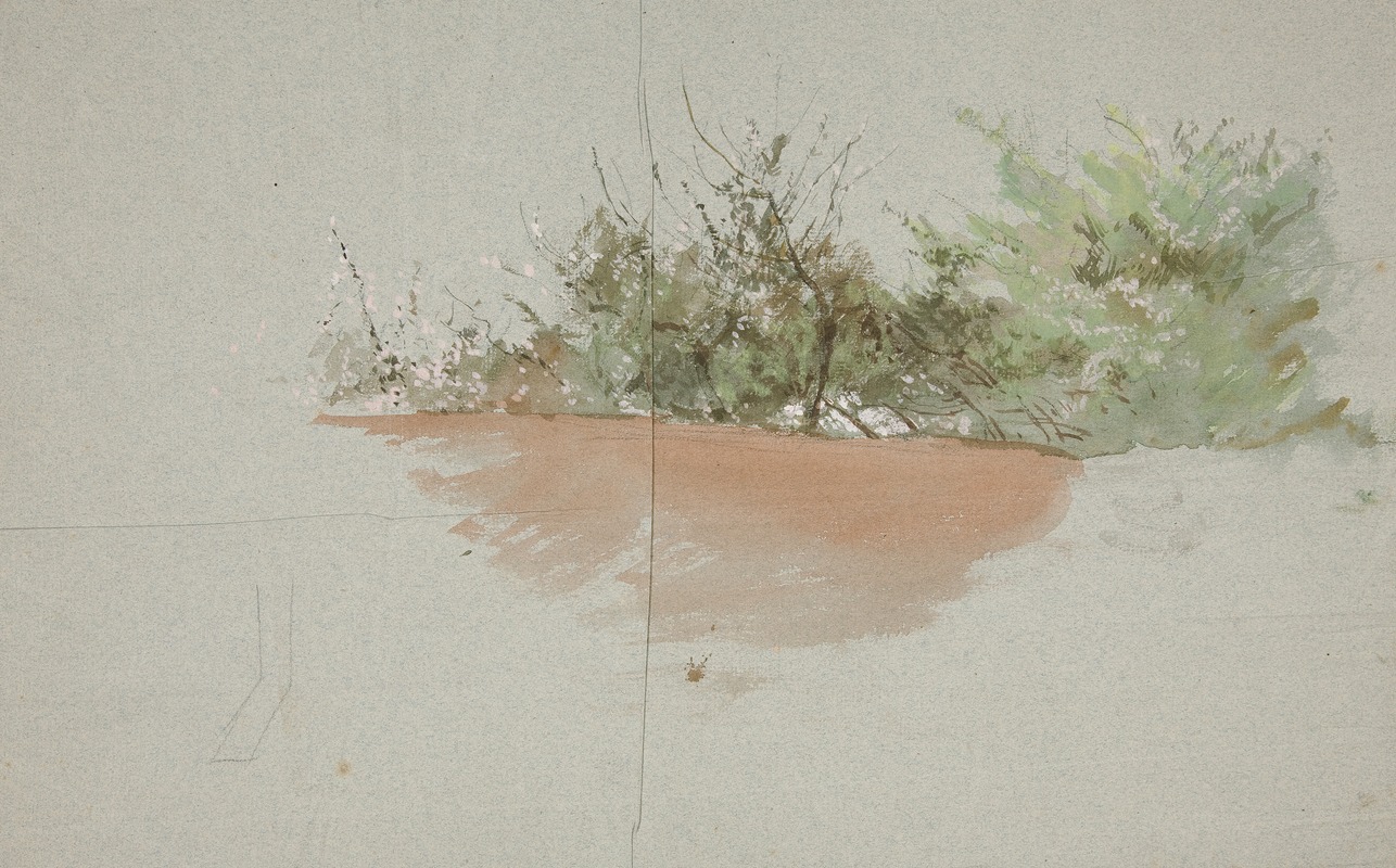 Edwin Austin Abbey - Landscape with trees