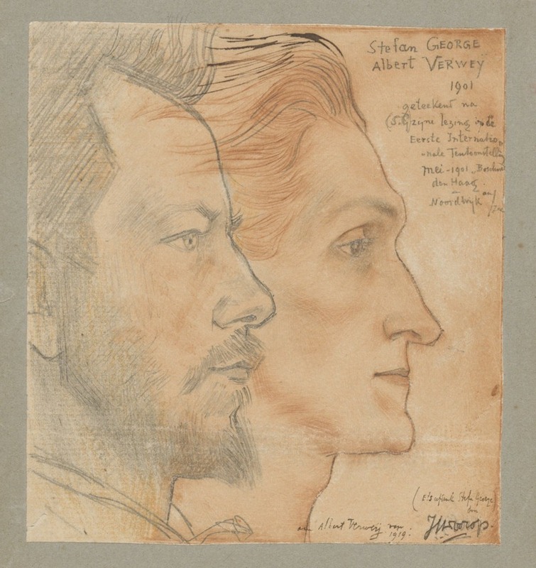 Jan Toorop - Portraits of Albert Verwey and Stefan George