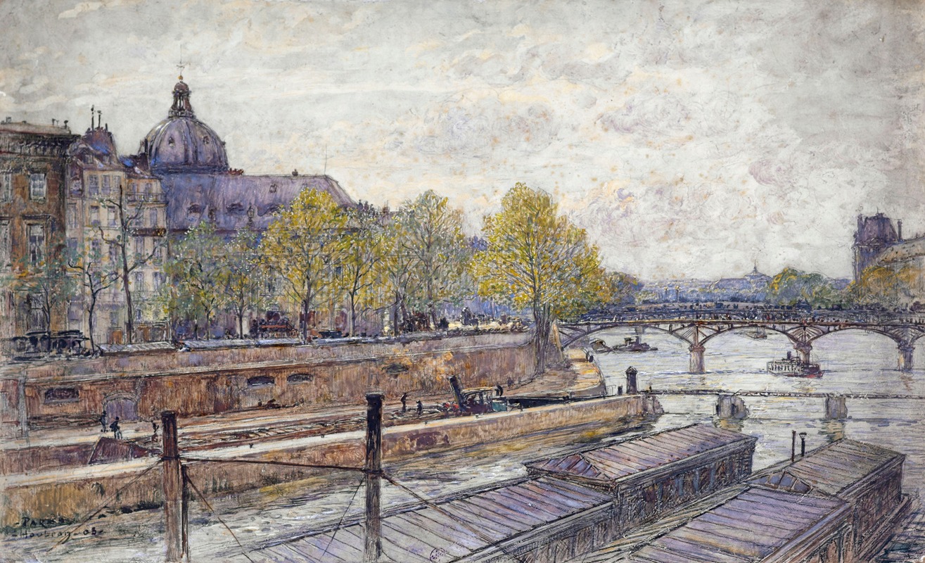 Frédéric Houbron - Le quai Conti et le pont des Arts