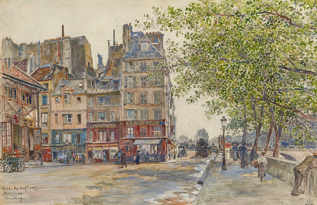 Frédéric Houbron - Quai des Orfèvres. Paris. 1906