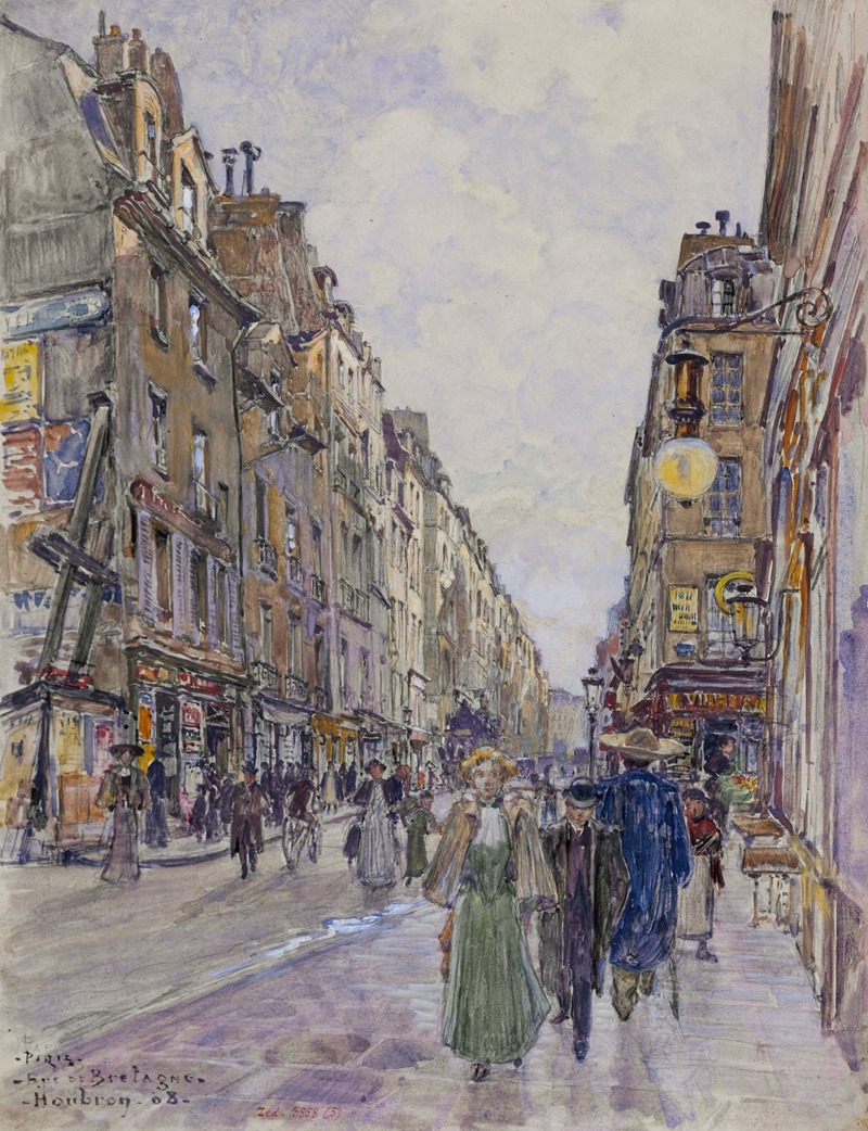 Frédéric Houbron - Rue de Bretagne, en 1908. 3ème arrondissement