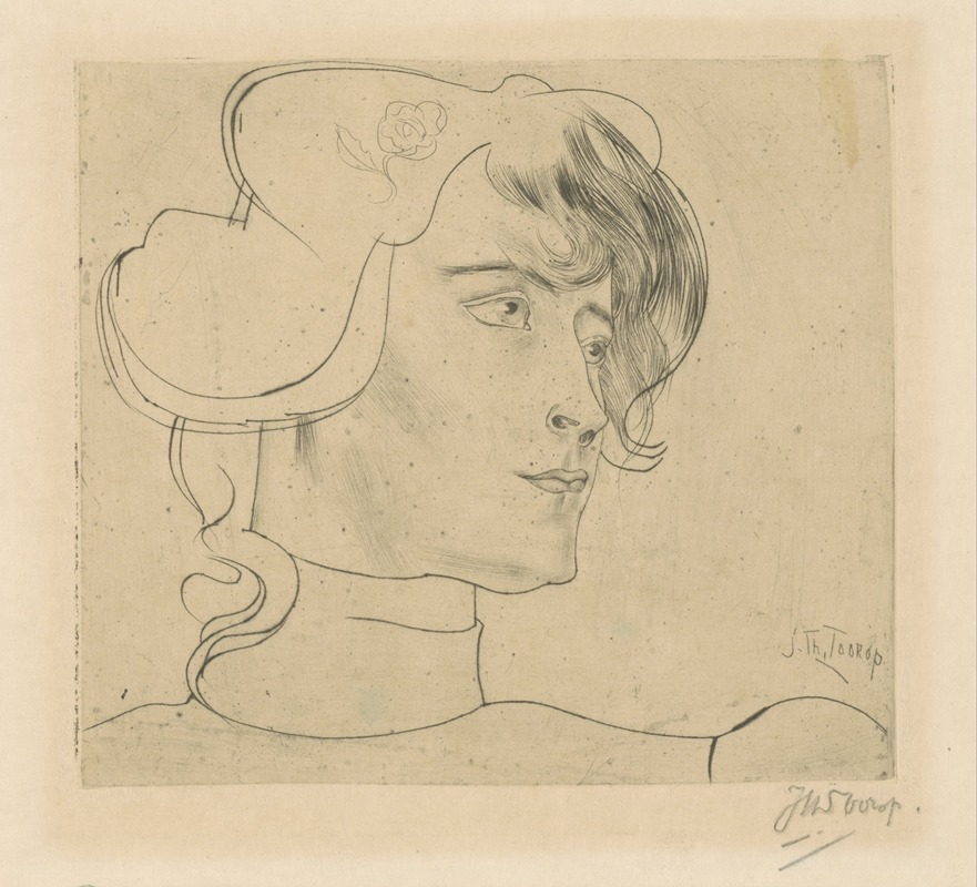 Jan Toorop - Portret van Marguerite Helfrich