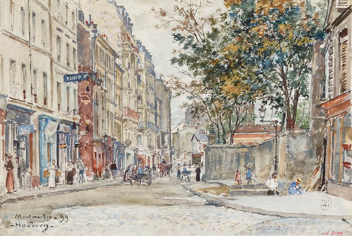Frédéric Houbron - Rue Hermel à Montmartre