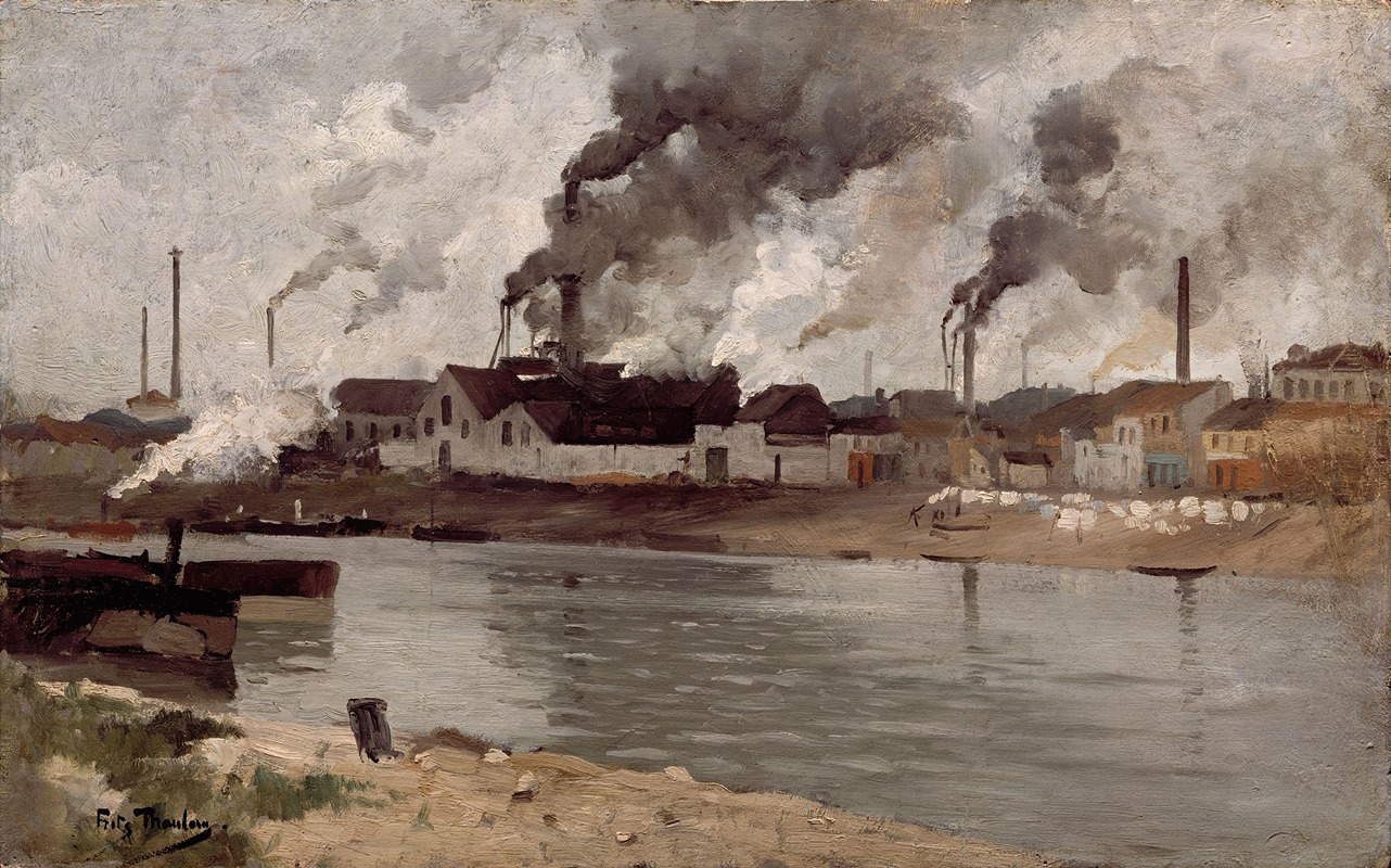 Frits Thaulow - Factories in Ivry