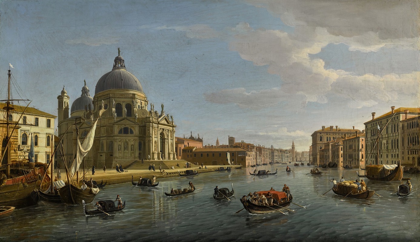 Gaspar Van Wittel - Venice, Santa Maria della Salute and the entrance to the Grand Canal