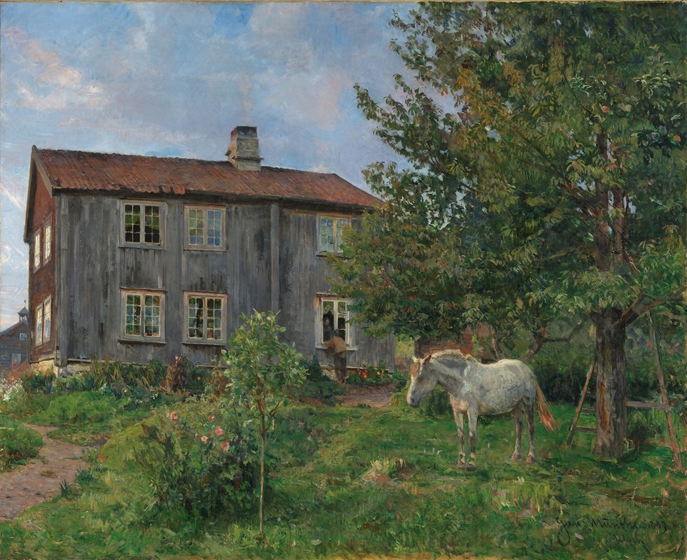 Gerhard Munthe - At the Farm, Ulvin