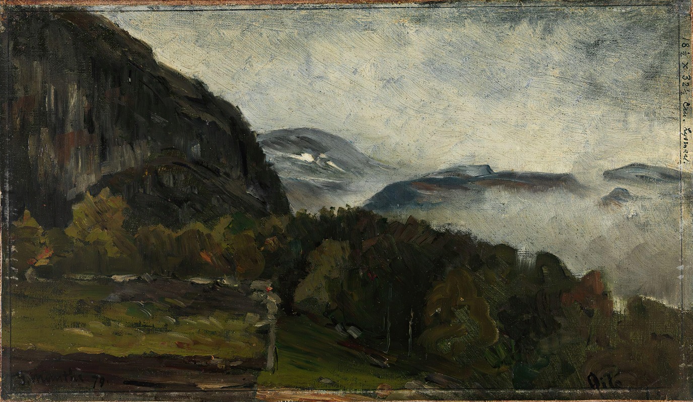 Gerhard Munthe - Landscape at Øylo in Mist