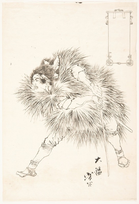 Tsukioka Yoshitoshi - Finished Drawing of a Warrior