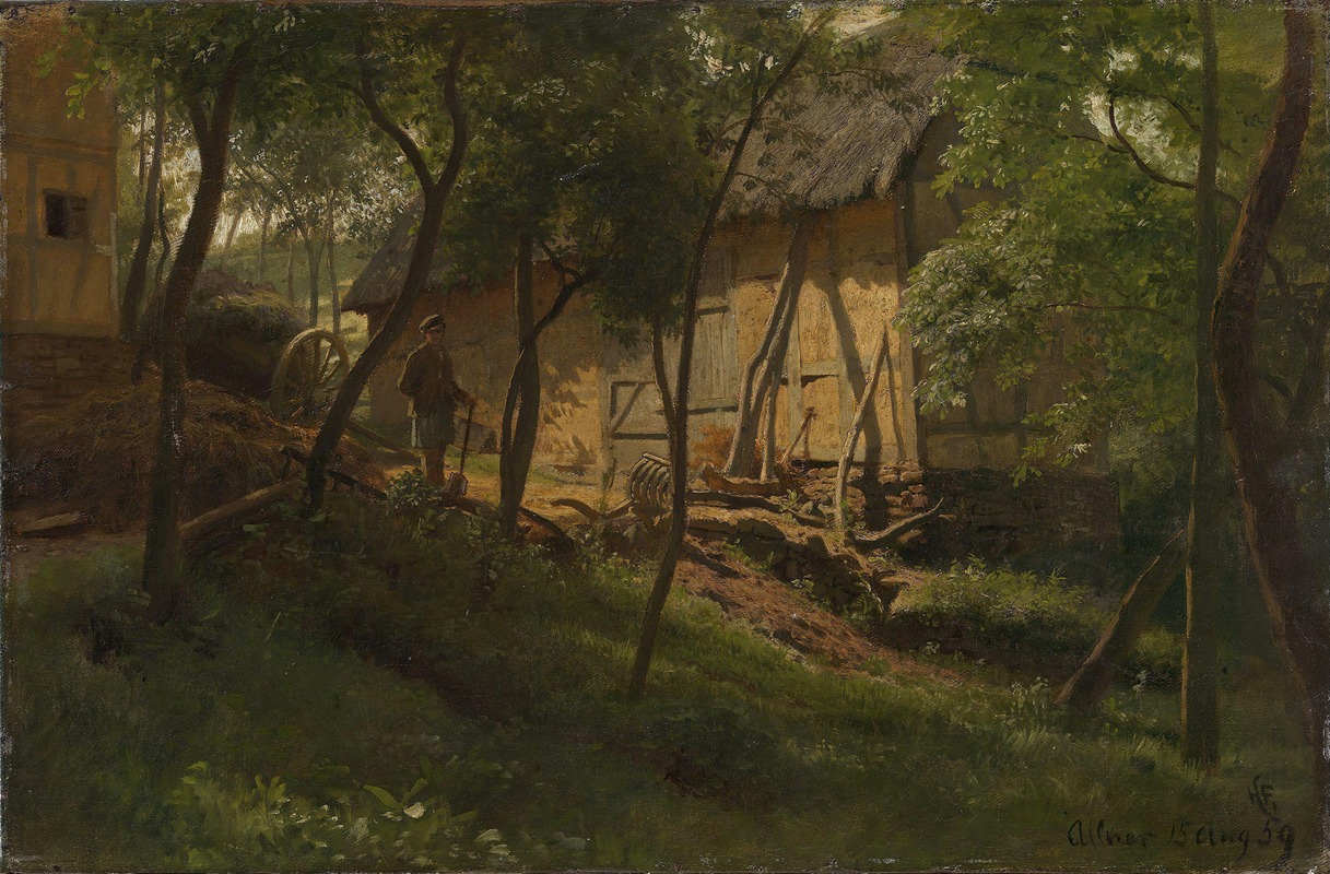 Hans Gude - German Farm