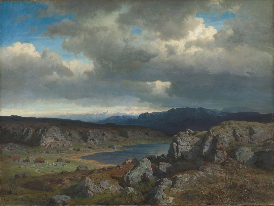 Hans Gude - Norwegian Highlands