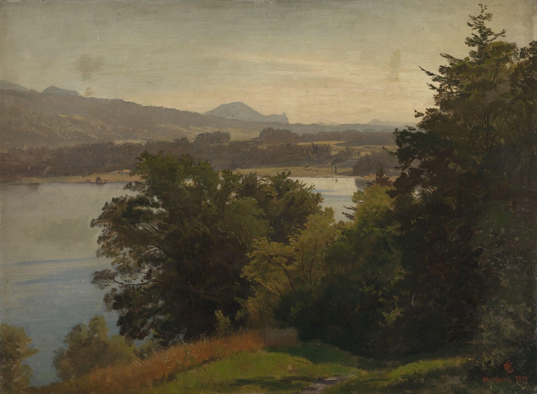 Hans Gude - View of the Mondsee
