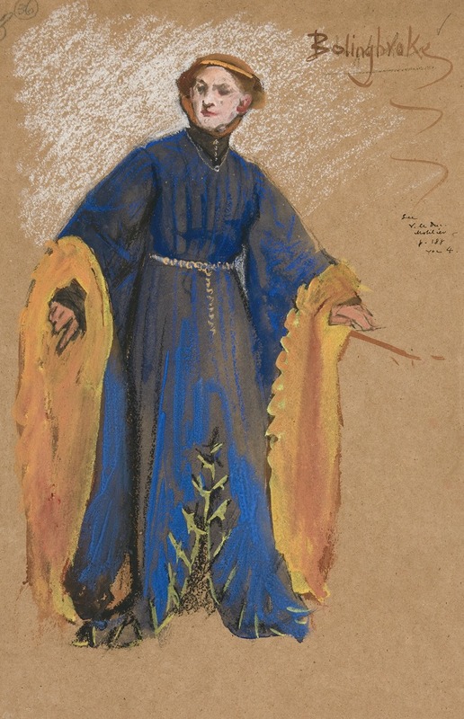 Edwin Austin Abbey - Bolingbroke, costume sketch for King Richard II