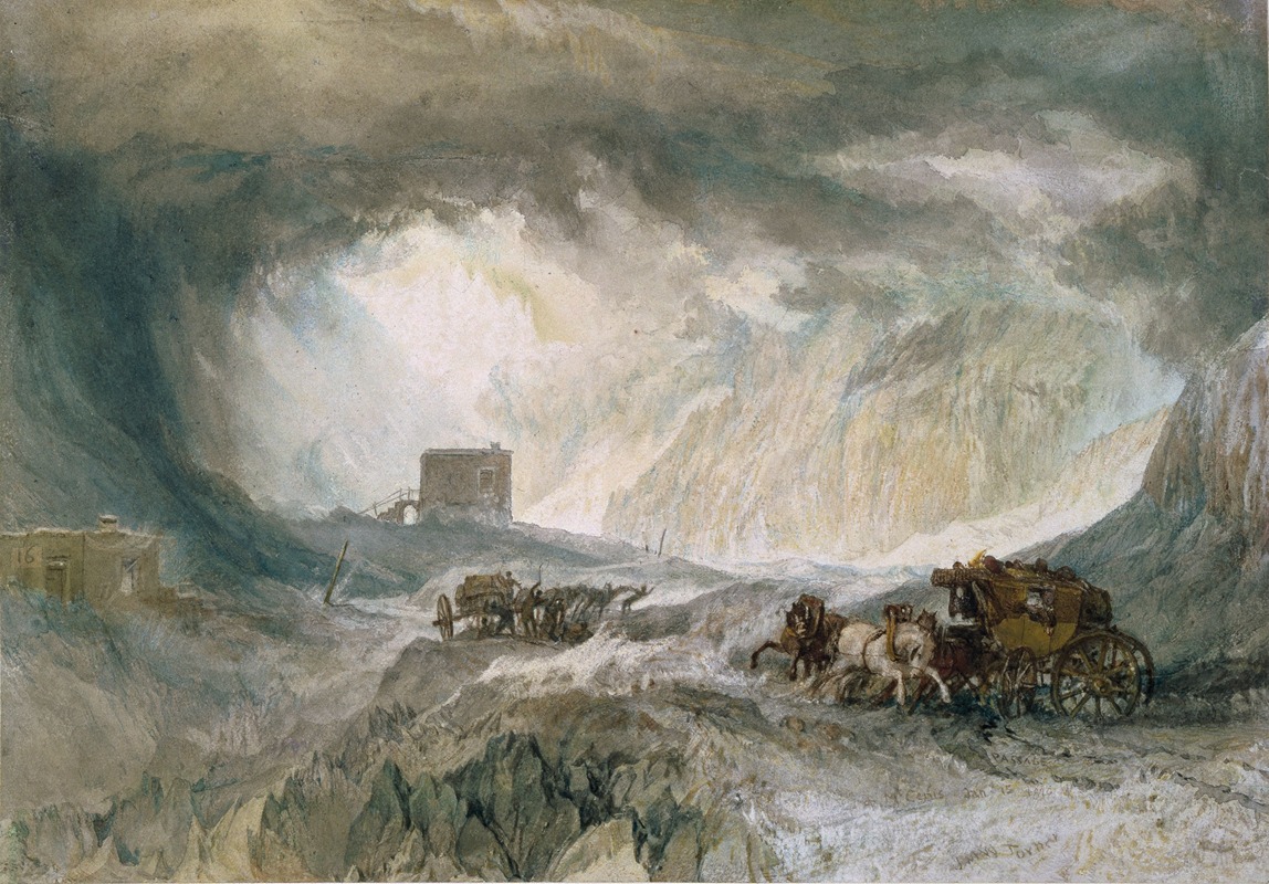 Joseph Mallord William Turner - Snowstorm, Mont Cenis