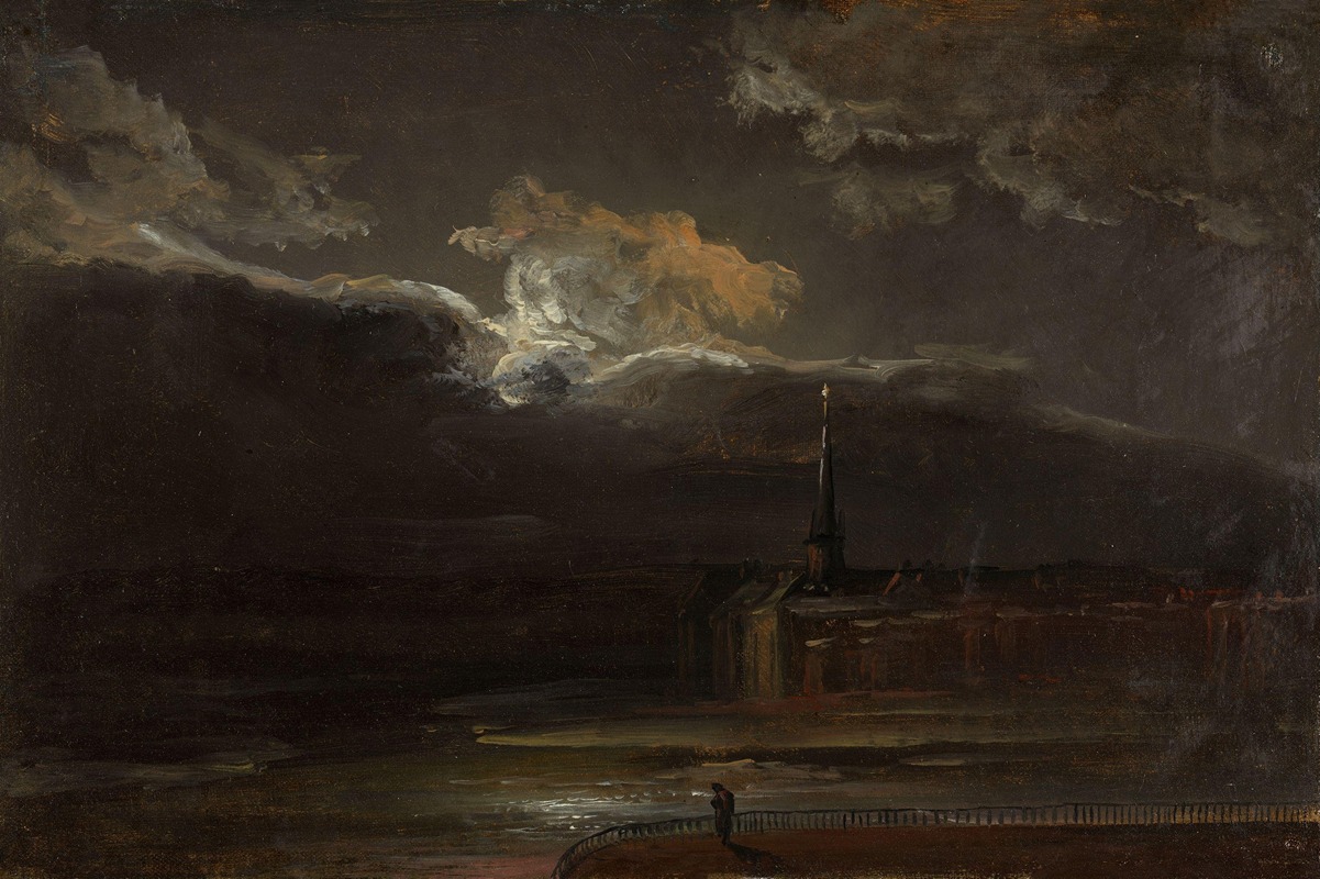 Johan Christian Dahl - Dresden in Moonlight