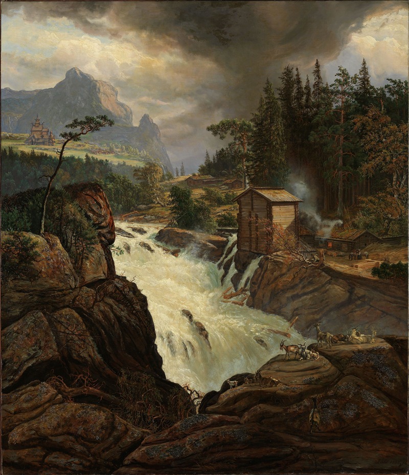 Johan Christian Dahl - The upper Falls of the Labrofoss