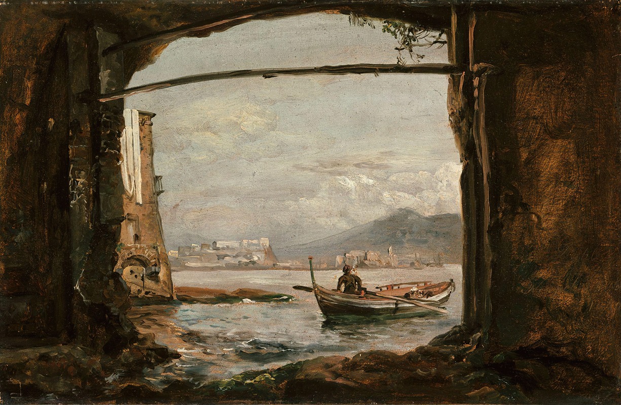 Johan Christian Dahl - View from a grotto near Posillipo