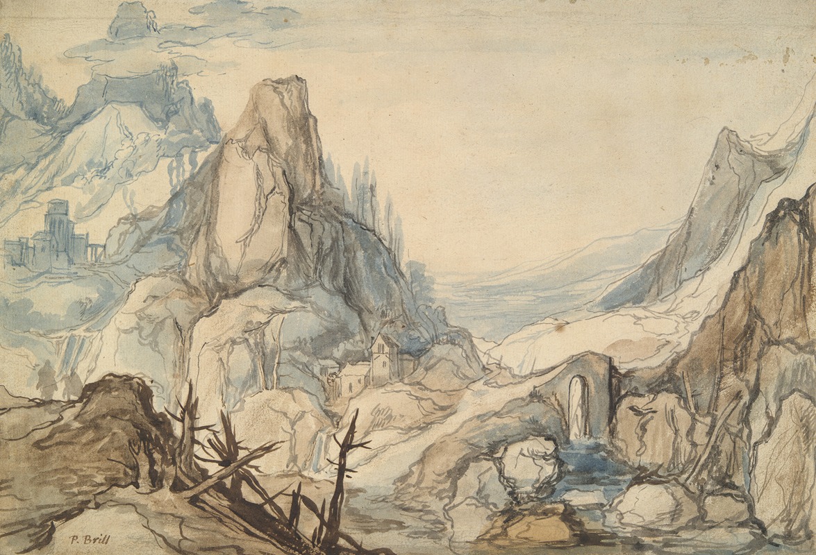 Jan Brueghel The Elder - Mountainous Landscape