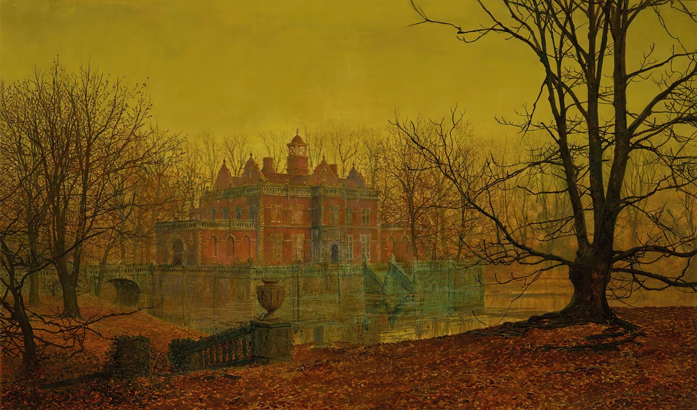 John Atkinson Grimshaw - A Moated Yorkshire Home