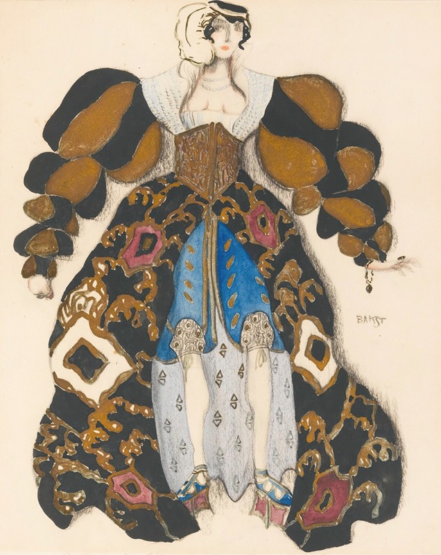 Léon Bakst - Costume Design For Potiphar’s Wife In The Legend Of Joseph