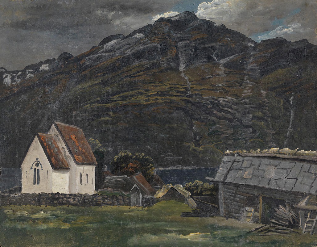 Knud Baade - The Church at Ullensvang in Hardanger