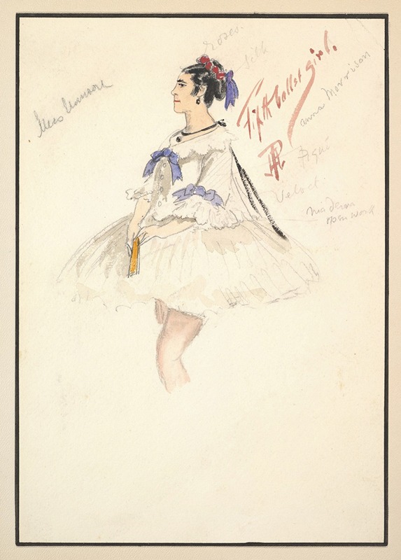 Percy Anderson - Costume Design for ‘Fifth Ballet Girl’ (Short White Dress)
