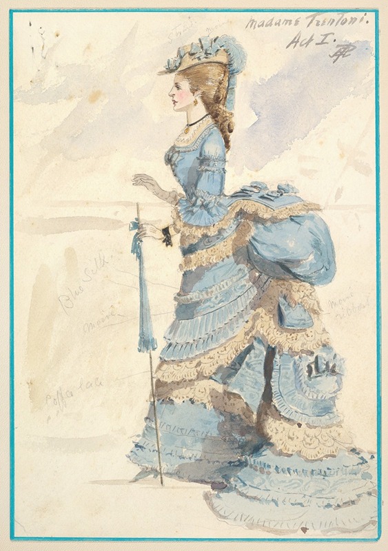 Percy Anderson - Costume Design for ‘Madame Trentoni’, Act I