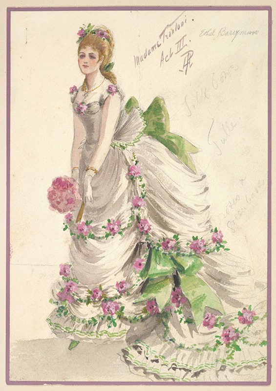 Percy Anderson - Costume Design for ‘Madame Trentoni’, Act III