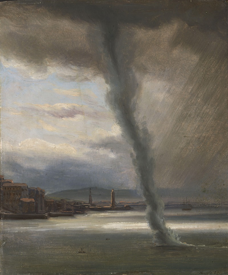 Thomas Fearnley - A Waterspout on the Bay of Naples