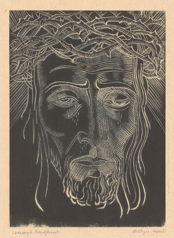 Lodewijk Schelfhout - Christus met doornenkroon