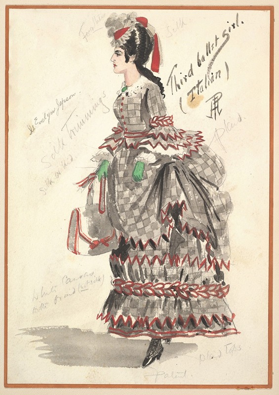 Percy Anderson - Costume Design for ‘Third Ballet Girl (Italian)’