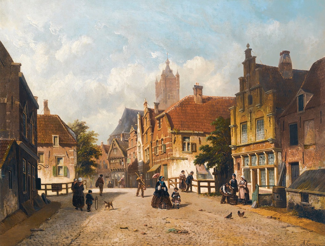 Adrianus Eversen - A dutch street