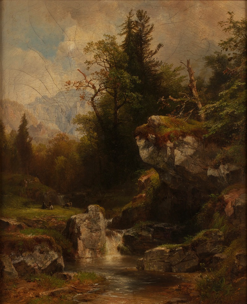 Anton Hansch - Landschaft im Salzkammergut