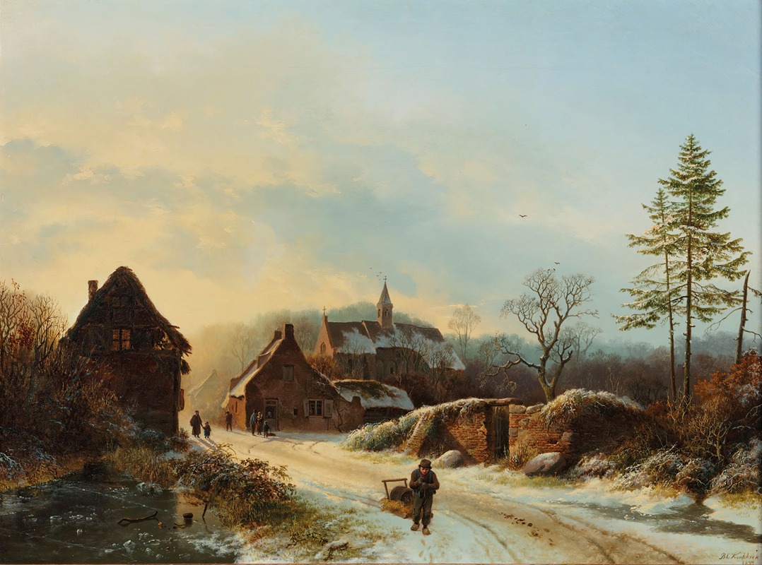 Barend Cornelis Koekkoek - A winter’s day