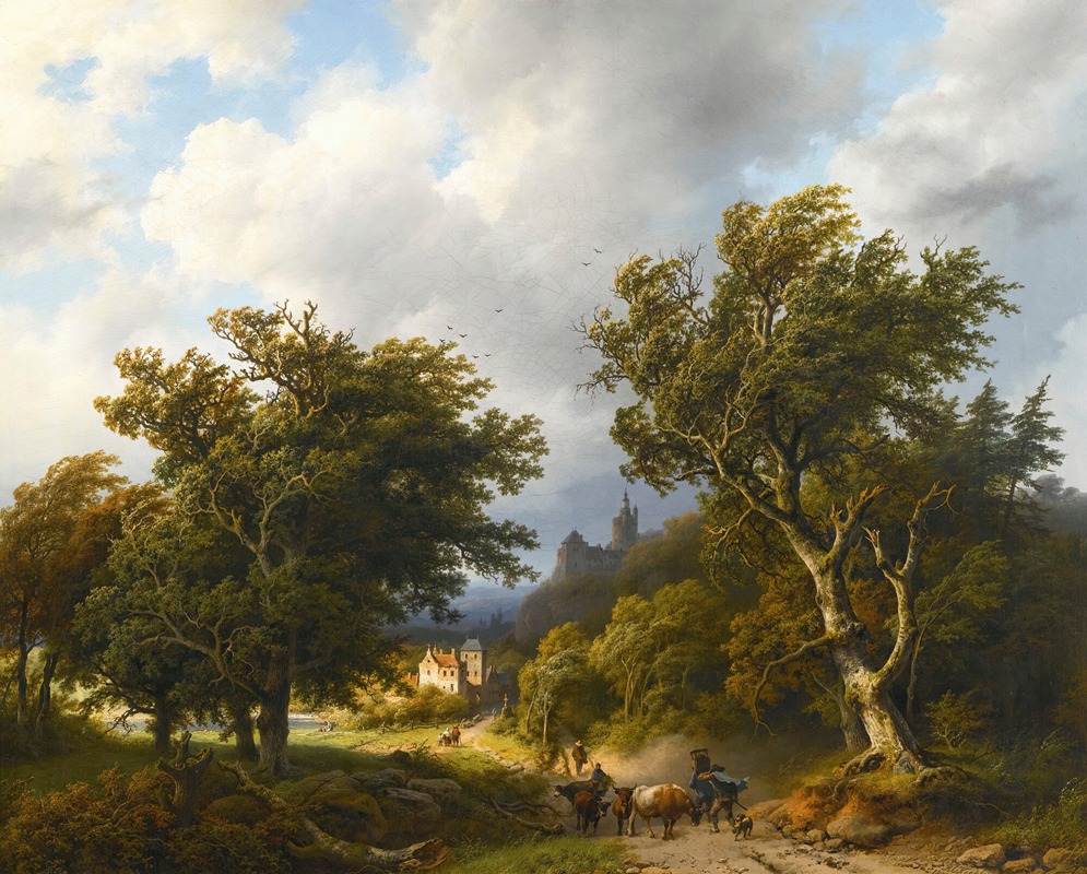 Barend Cornelis Koekkoek - The gust of wind