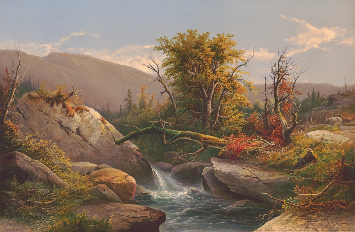 C.A.  Sommer - Autumn in the Catskill Mountains