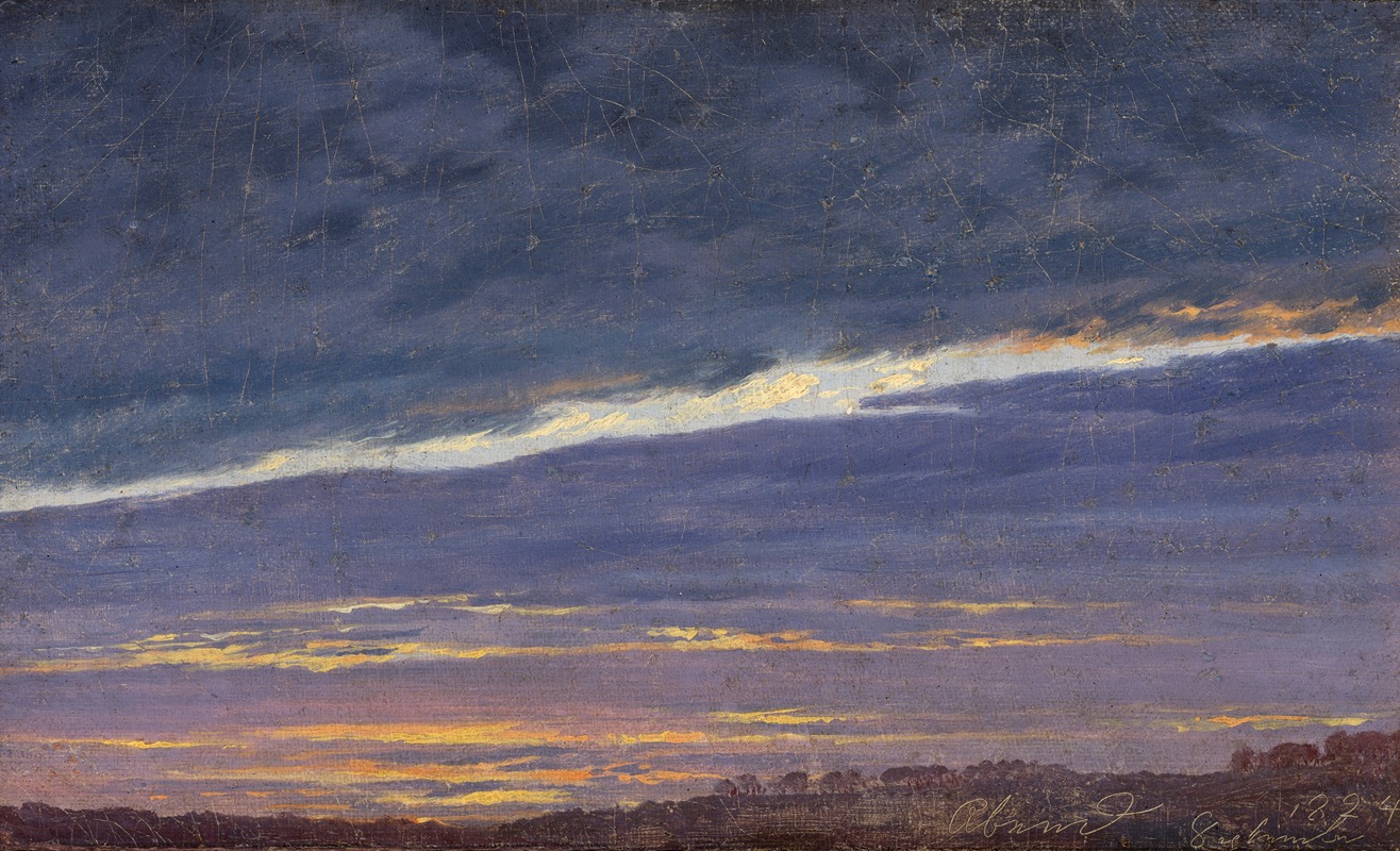 Caspar David Friedrich - Abendlicher Wolkenhimmel