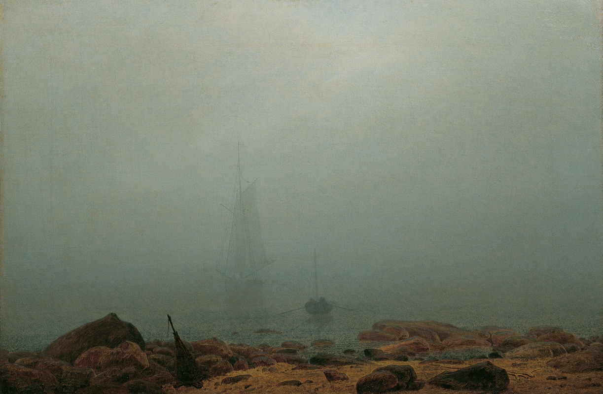 Caspar David Friedrich - Meeresstrand im Nebel