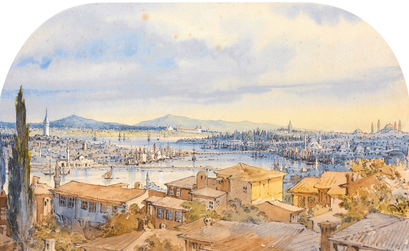 Amadeo Preziosi - View of the golden horn