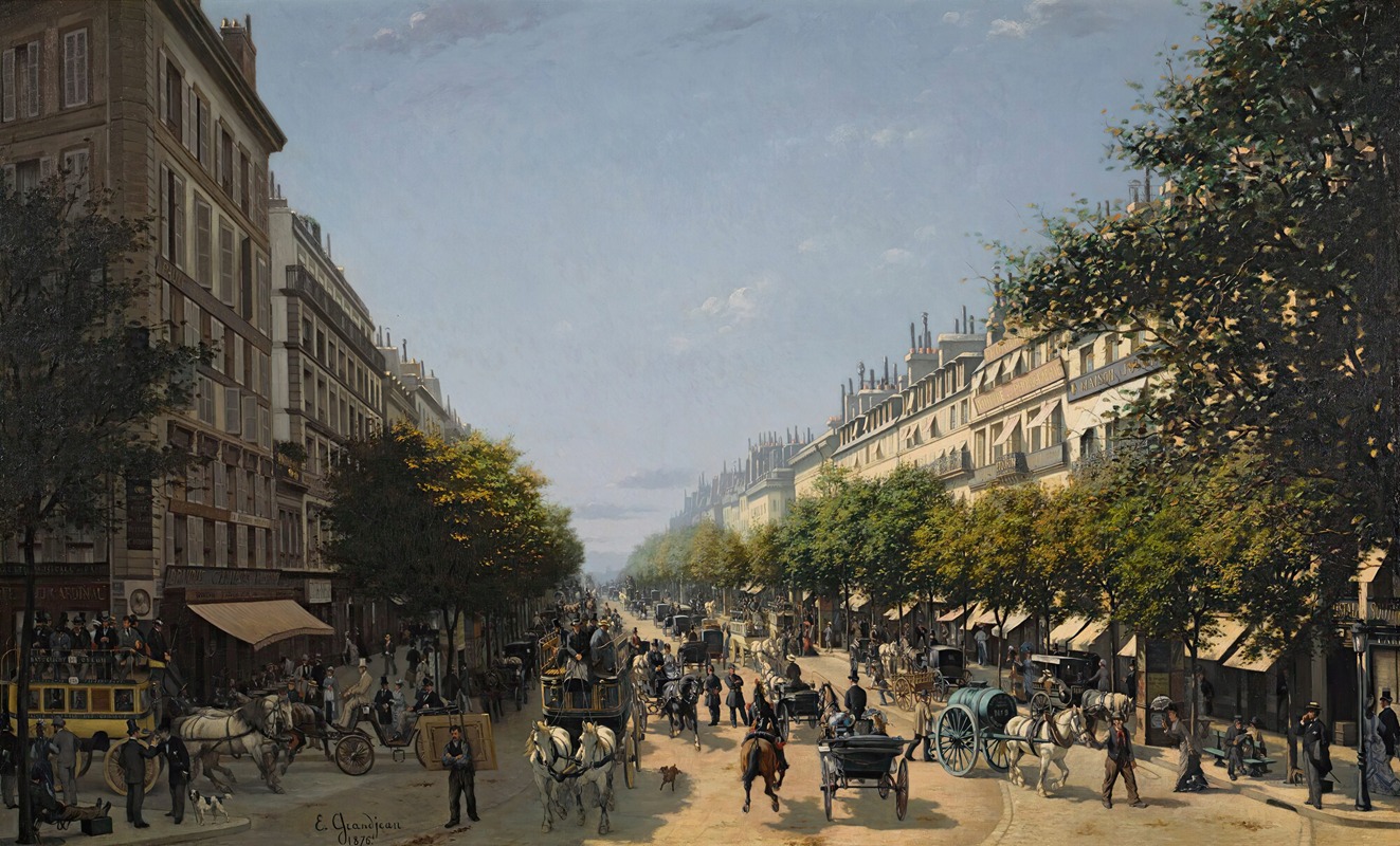 Edmond Grandjean - Le boulevard des Italiens