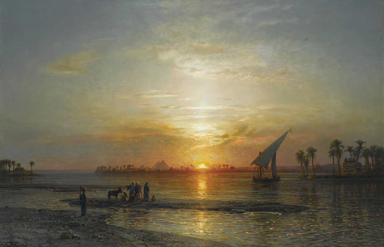 Ernest Karl Eugen Koerner - Twilight on the Nile