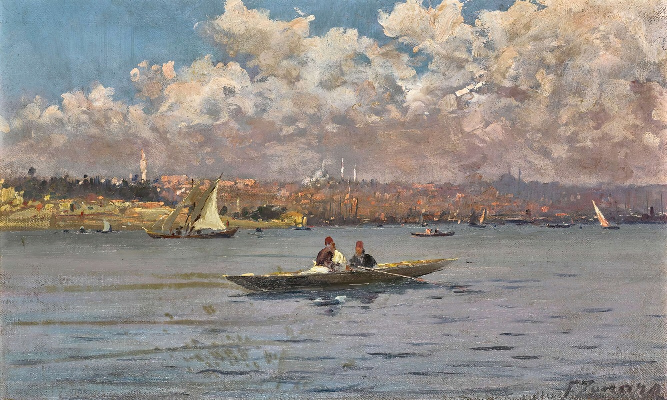 Fausto Zonaro - Constantinople From The Bosphorus