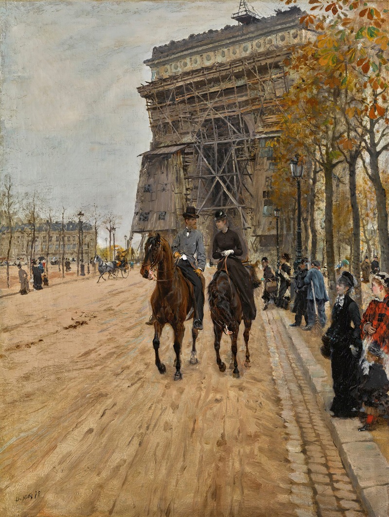 Giuseppe De Nittis - L’arc de Triomphe, Paris