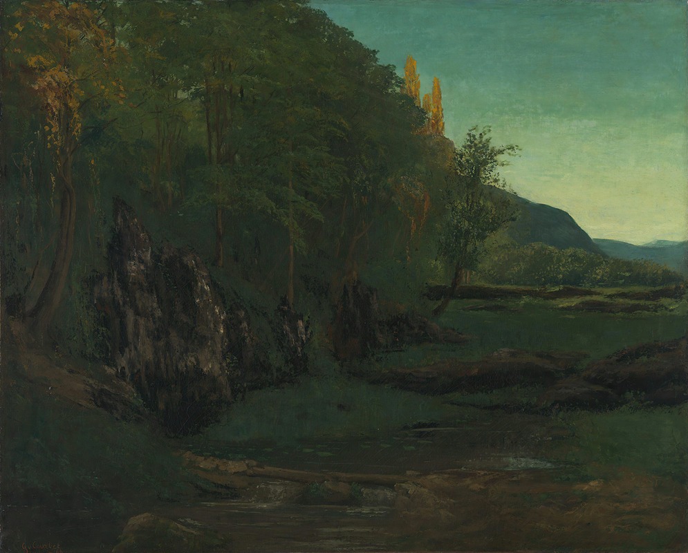 Gustave Courbet - Landscape From Jura