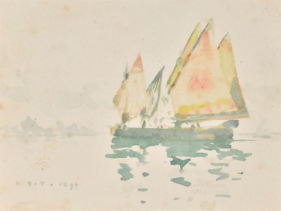 Henry Scott Tuke - Venetian Barges