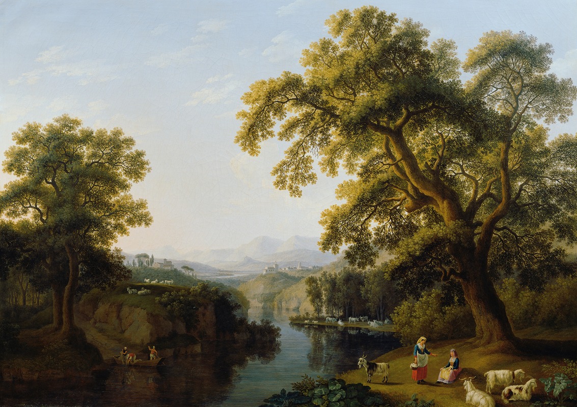 Jakob Philipp Hackert - Flusstal von Isernia bei Neapel